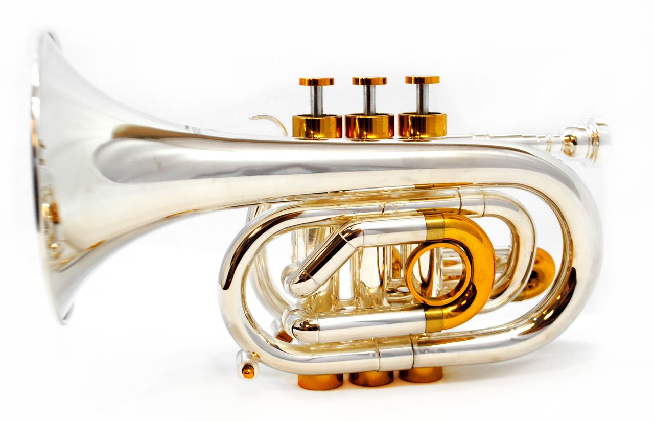 CenterTone Pocket Bb Trumpet - Silver & Gold Plated - Schiller Instruments  - Band & Orchestral Instruments