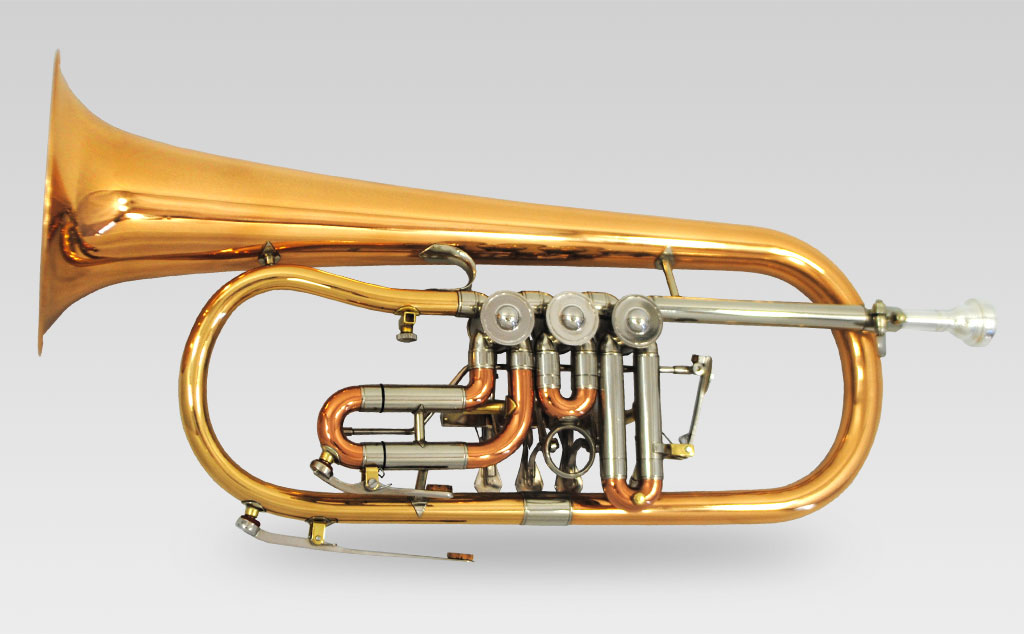 Flugelhorn Elite Rotary w/ Rose Brass Bell