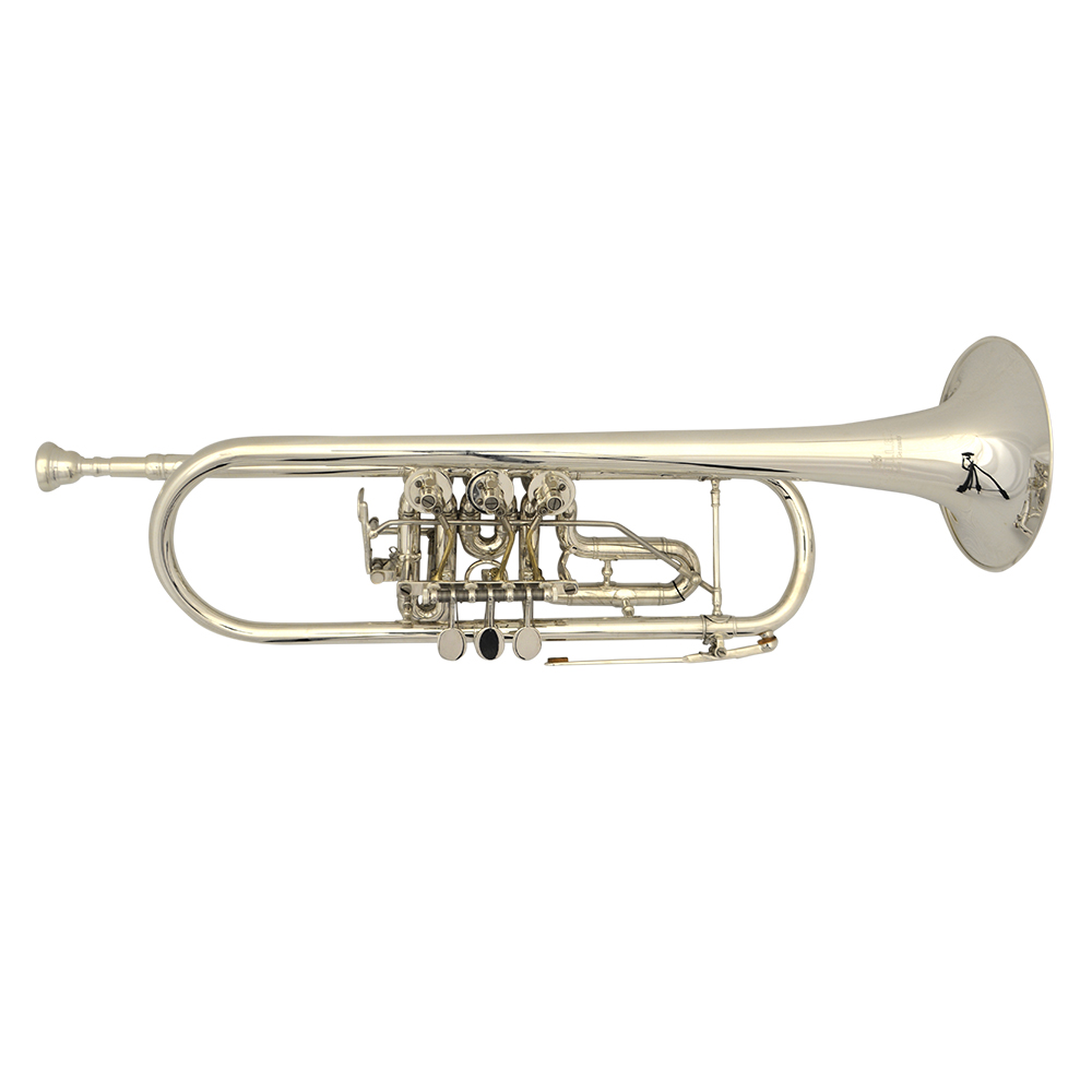 Elite Frankfurt Rotary Trumpet - Nickel