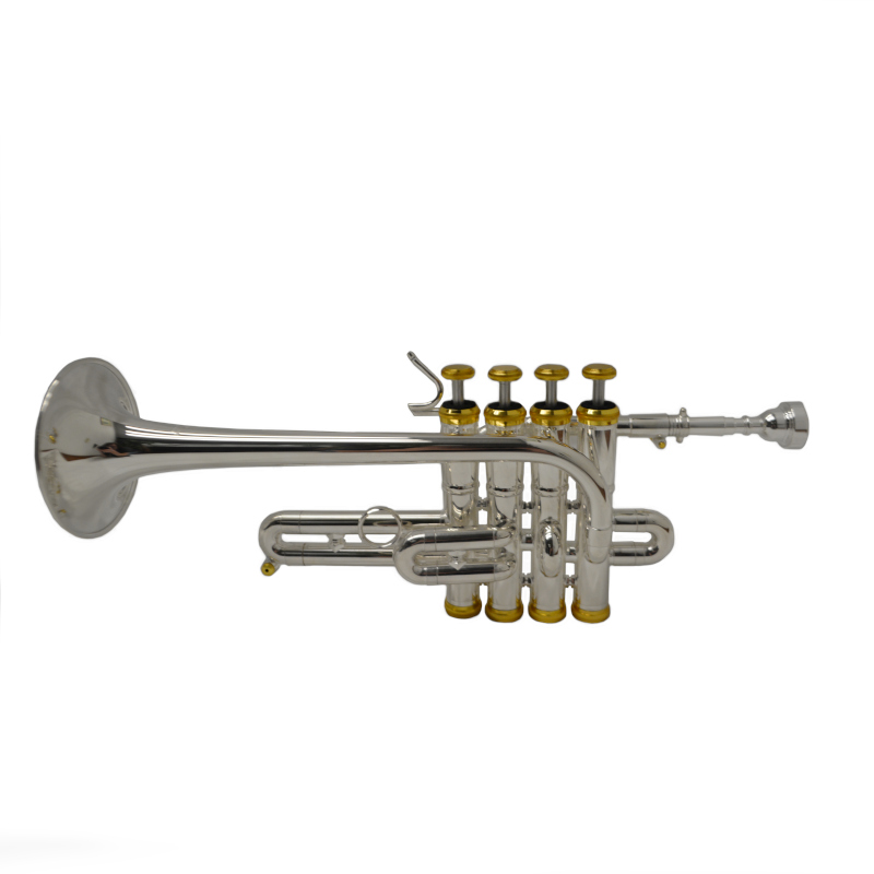 Elite Studio Piccolo Trumpet - Silver & Gold - Image 2